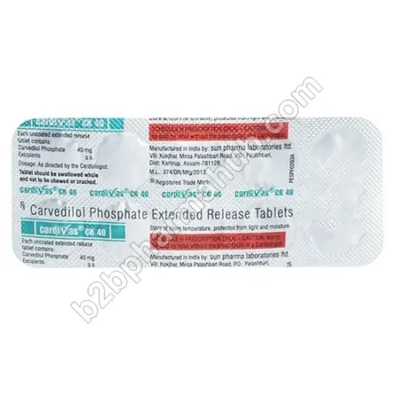 Cardivas CR 40Mg Strip Cardivas CR 40mg | Pharmaceutical Companies