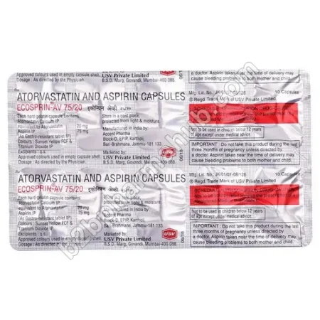 Ecosprin AV 75mg/20mg | Medicine Manufacturing