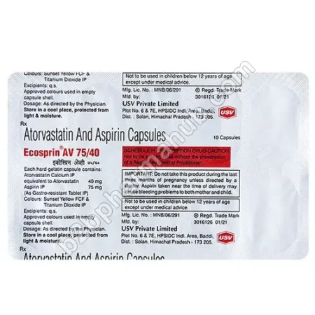 Ecosprin AV 75mg/40mg | Global Pharma