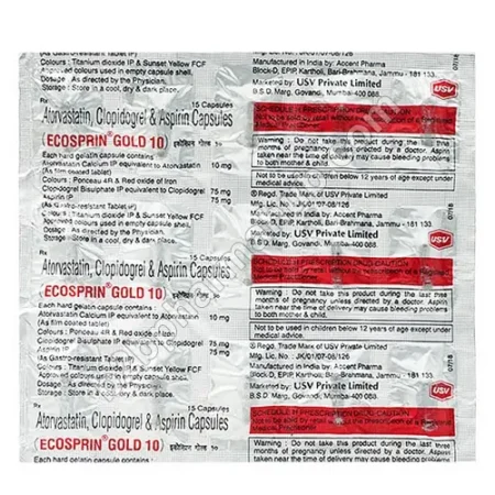 Ecosprin Gold 10mg | Pharmaceutical Packaging