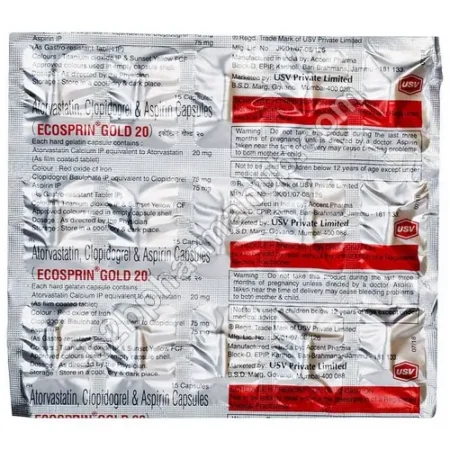 Ecosprin Gold 20mg | Generic Medicine