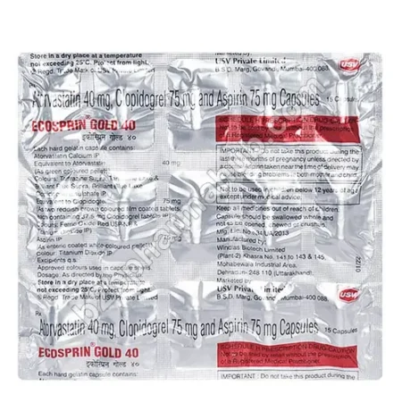 Ecosprin Gold 40mg | Drug Companies
