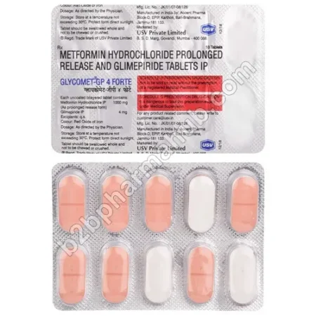 Glycomet Gp 4 Forte 1000Mg Strip Glycomet-GP 4mg Forte | Pharmaceutical Companies in USA