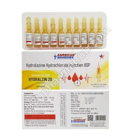 Hydralzin 20mg Injection | B2Bpharmahub