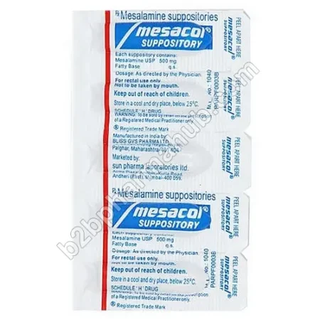 Mesacol 500mg Suppository | Pharmaceutical Industry
