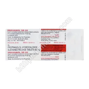 Provanol SR 60mg | Top pharma Companies