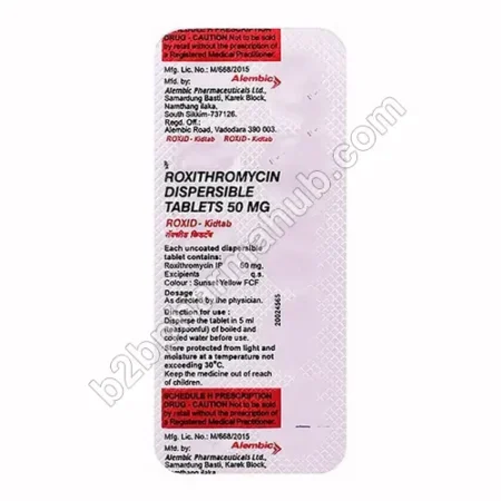 Roxid Kidtab 50Mg Strip Roxid 50mg | Global Pharma