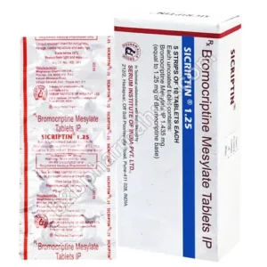 Sicriptin 1.25mg | Pharmaceutical Packaging