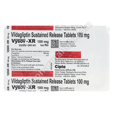 Vysov XR 100Mg Strip Vysov XR 100mg | Pharmaceutical Firm